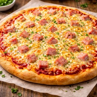 Pizza jambon fromage